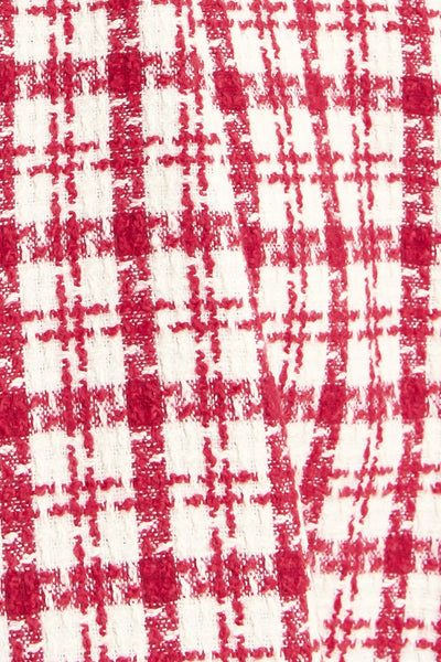 Explore More Collection - CHERRY CHECK TWEED MINI DRESS