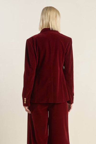Explore More Collection - COY CHARM VELVET BLAZER