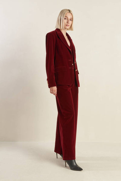 Explore More Collection - COY CHARM VELVET BLAZER