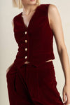 Explore More Collection - COY CHARM VELVET VEST