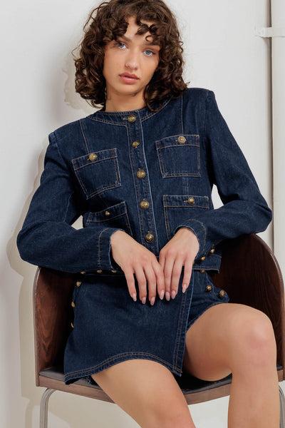 Explore More Collection - GLAM CODE DENIM JACKET