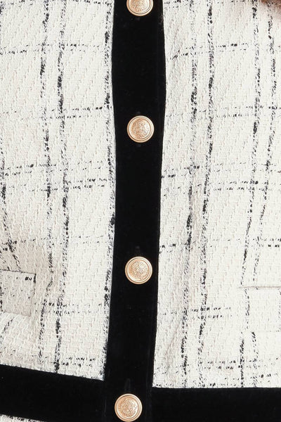 Explore More Collection - PARIS BOUND WOVEN TWEED CROP JACKET