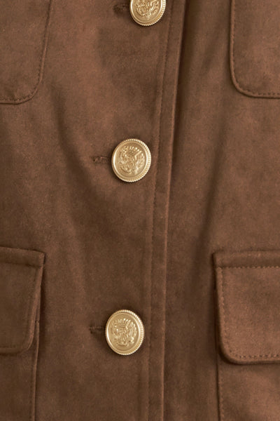 Explore More Collection - HERITAGE UTILITY FAUX SUEDE JACKET