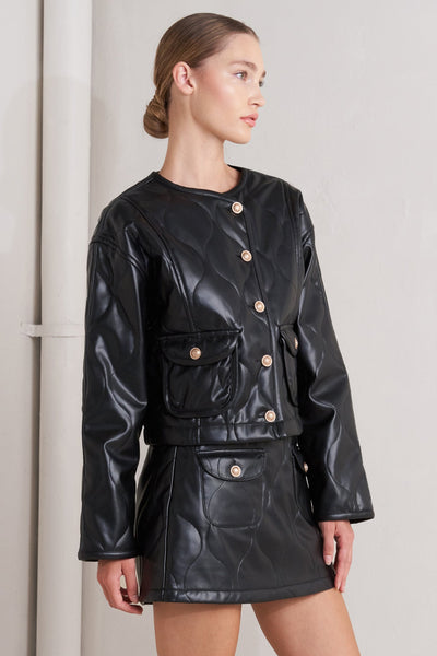 Explore More Collection - MOTO CHIC FAUX LEATHER JACKET