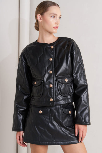 Explore More Collection - MOTO CHIC FAUX LEATHER JACKET