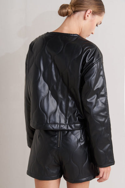 Explore More Collection - MOTO CHIC FAUX LEATHER JACKET