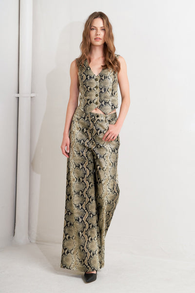 Explore More Collection - GLAM VENOM FAUX LEATHER VEST