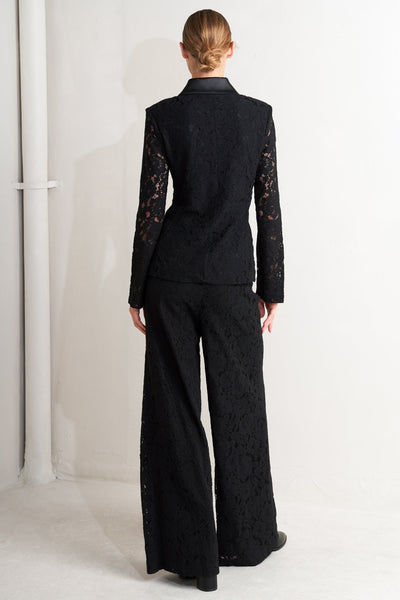 Explore More Collection - SHADOW GLAM WOVEN LACE BLAZER