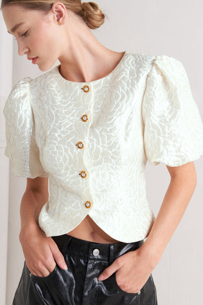 Explore More Collection - ROSÉ TEXTURE WOVEN TOP
