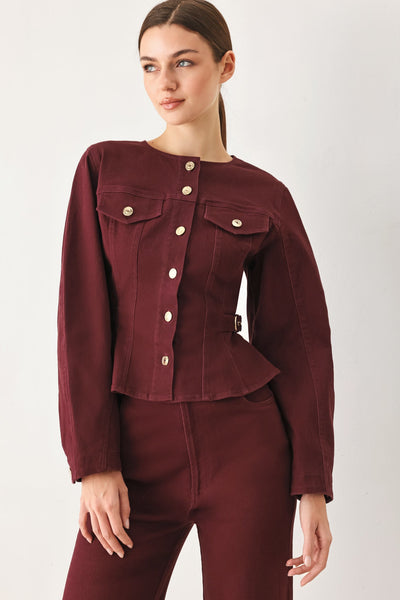 MERLOT RIDGE WOVEN JACKET