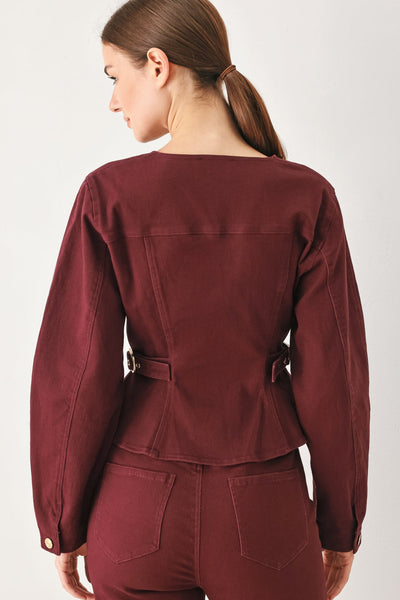 MERLOT RIDGE WOVEN JACKET
