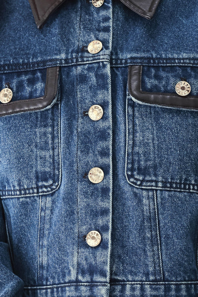 VINTAGE DENIM RENDEZVOUS DENIM CROP JACKET