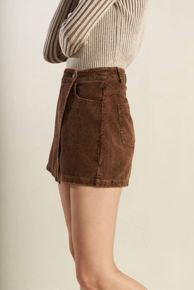 Explore More Collection - ESCAPING REALITY CORDUROY SKIRT