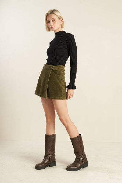 Explore More Collection - ESCAPING REALITY CORDUROY SKIRT