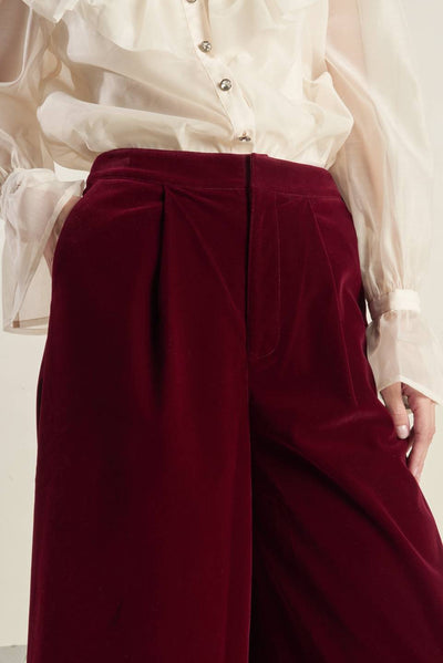 Explore More Collection - COY CHARM VELVET PANTS