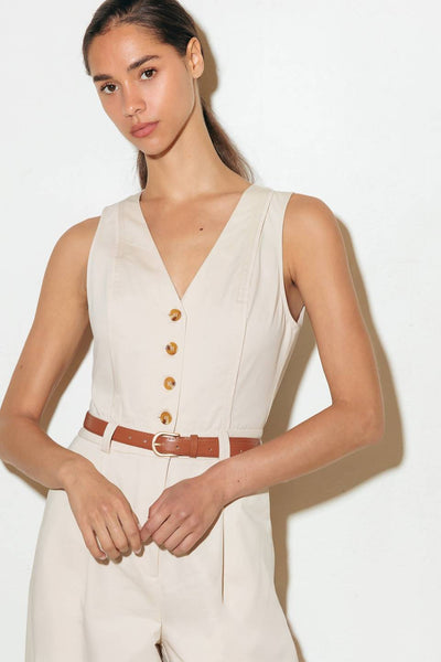 EVERYDAY ESSENTIAL WOVEN JUMPSUIT