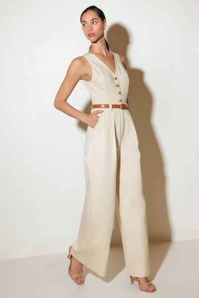 EVERYDAY ESSENTIAL WOVEN JUMPSUIT