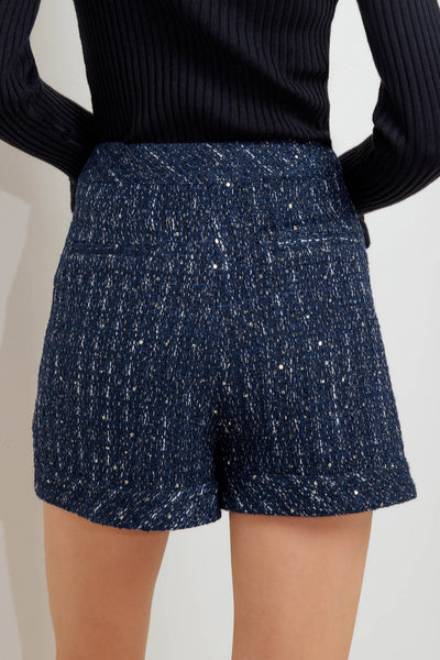 Explore More Collection - PARISIAN NAVY TWEED SKORT