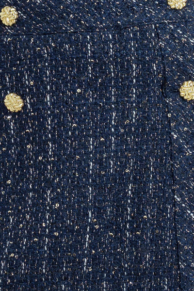 Explore More Collection - PARISIAN NAVY TWEED SKORT