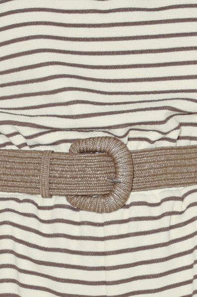 WEEKEND STRIPE KNIT ROMPER