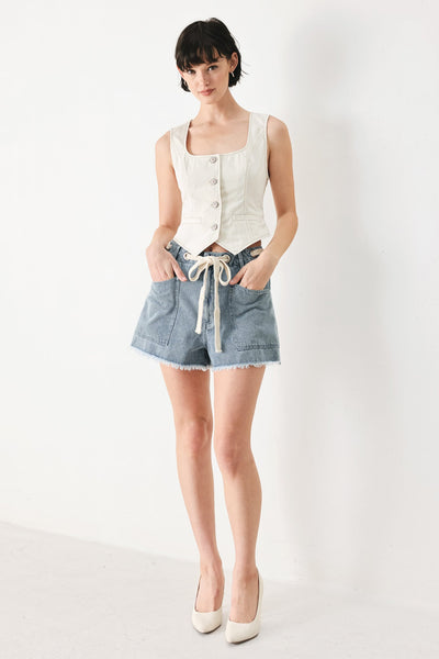 BEACH DAY DENIM SHORTS