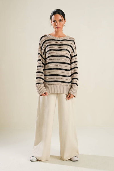 Explore More Collection - RIVIERA RETREAT SWEATER TOP