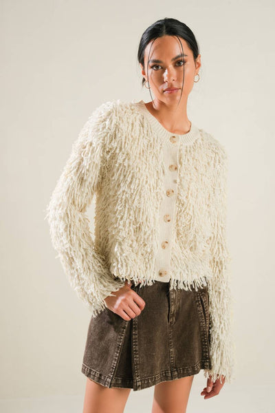 Explore More Collection - LIVE IN THE NOW SWEATER CARDIGAN