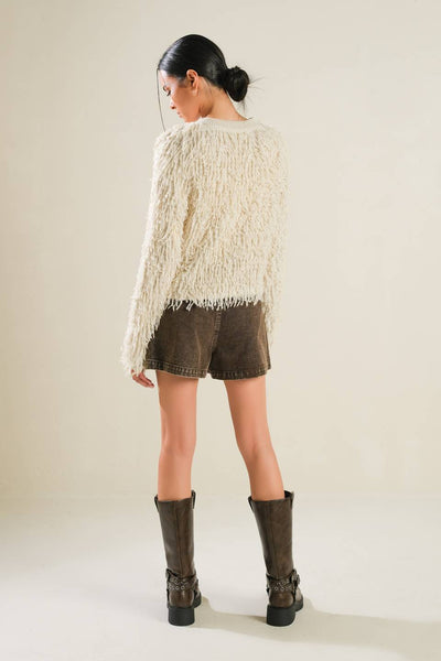 Explore More Collection - LIVE IN THE NOW SWEATER CARDIGAN
