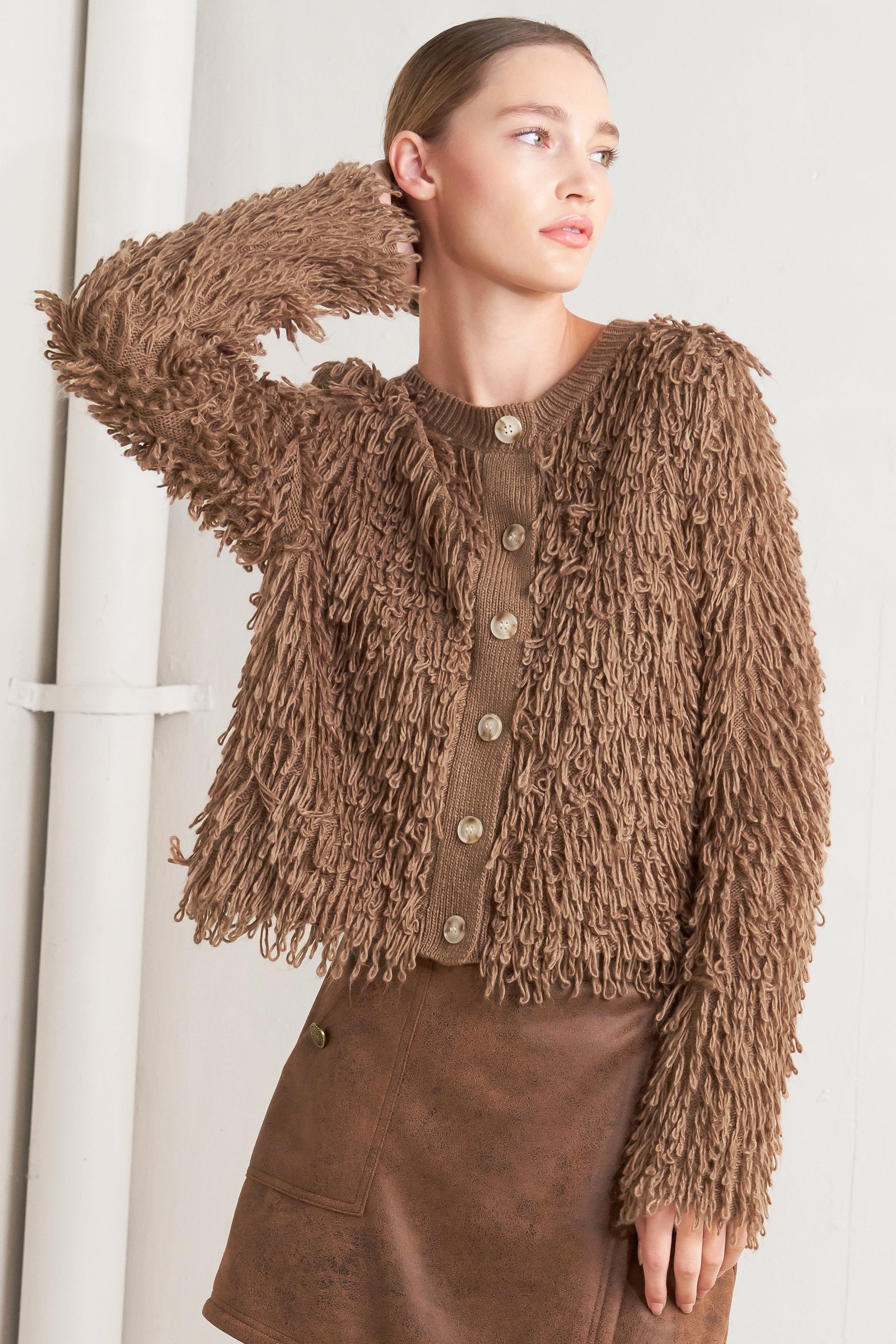 Explore More Collection - LIVE IN THE NOW SWEATER CARDIGAN