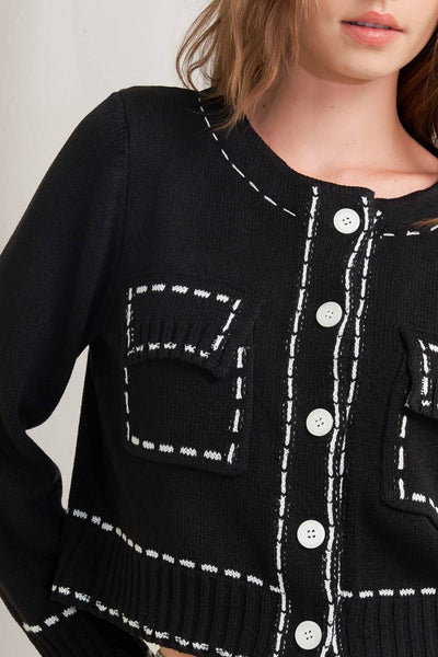 Explore More Collection - MONO FRAME SWEATER KNIT TOP