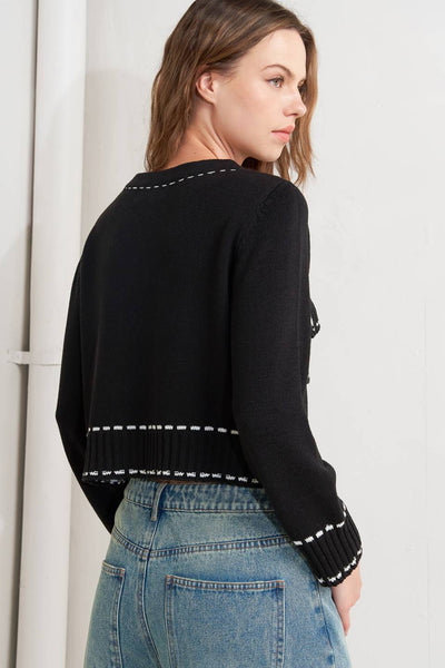 Explore More Collection - MONO FRAME SWEATER KNIT TOP