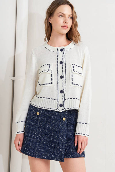 Explore More Collection - MONO FRAME SWEATER KNIT TOP