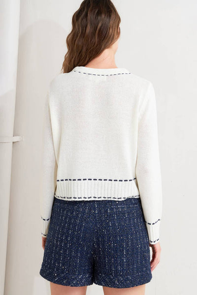 Explore More Collection - MONO FRAME SWEATER KNIT TOP