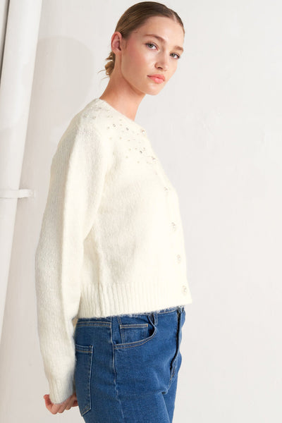 Explore More Collection - ANGEL TOUCH SWEATER KNIT CARDIGAN