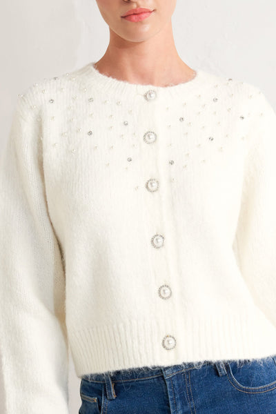 Explore More Collection - ANGEL TOUCH SWEATER KNIT CARDIGAN