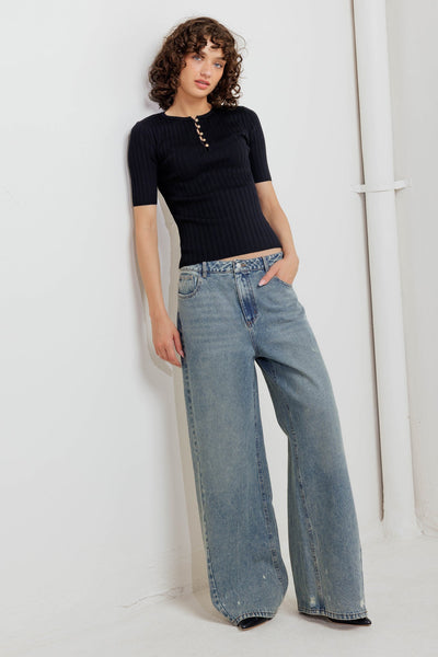 Explore More Collection - MODERN CURL SWEATER KNIT TOP