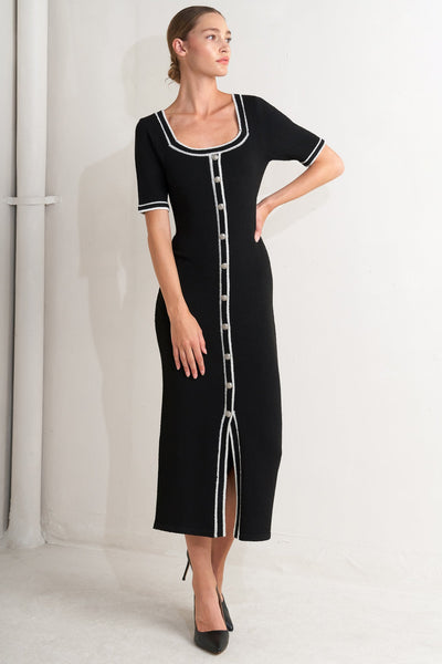 Explore More Collection - MODERN CLASSIC SWEATER KNIT MIDI DRESS