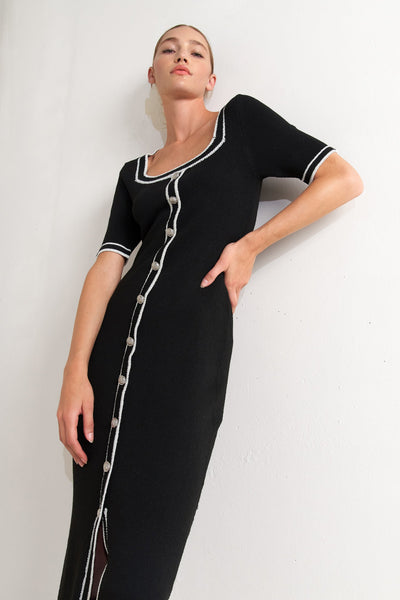 Explore More Collection - MODERN CLASSIC SWEATER KNIT MIDI DRESS