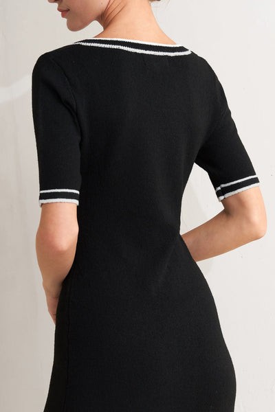 Explore More Collection - MODERN CLASSIC SWEATER KNIT MIDI DRESS