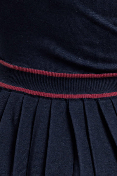 Explore More Collection - BERRY STRIPE SWEATER MINI DRESS