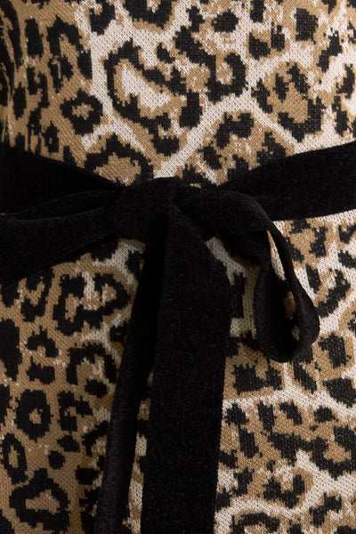 Explore More Collection - WILD ROMANCE LEOPARD KNIT MIDI DRESS