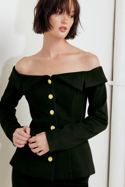 Explore More Collection - MODERN FLOW BLACK WOVEN TOP