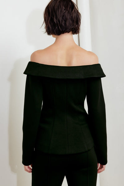 Explore More Collection - MODERN FLOW BLACK WOVEN TOP