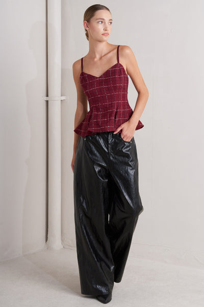 Explore More Collection - BURNT BOULEVARD TWEED CAMI TOP