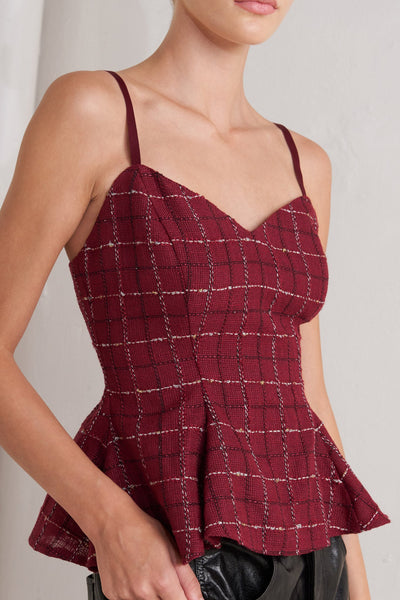 Explore More Collection - BURNT BOULEVARD TWEED CAMI TOP