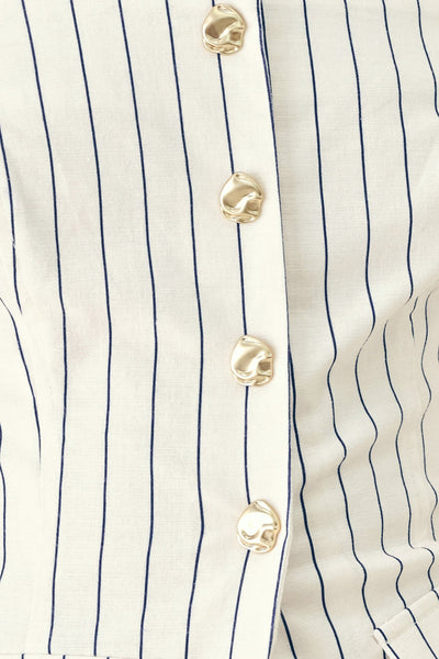 SUTTON STRIPE WOVEN TOP