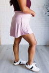 Explore More Collection - Full Force V Shaping High-Waist Skort in Mauve Peony