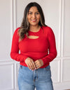 Ruby - A Cut Out Long Sleeve Top