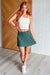 Explore More Collection - Game, Set and Match Tennis Skort in Everglade Green