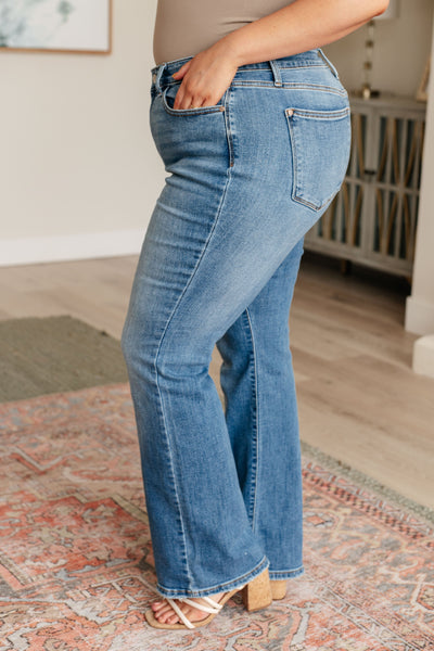 Explore More Collection - Genevieve Mid Rise Vintage Bootcut Jeans